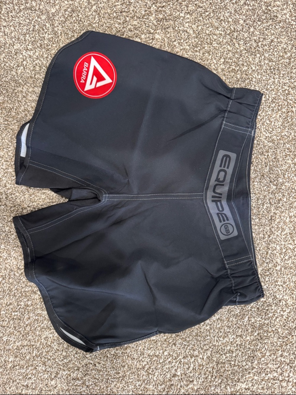 GRACIE BARRA Shorts with Red Logo Patch NEW